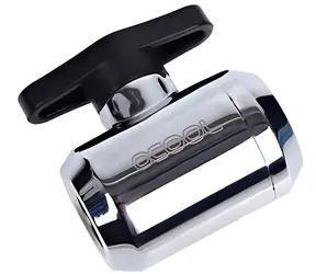 Alphacool Eiszapfen chrom / Kugelhahn / G1/4 / 2-Wege