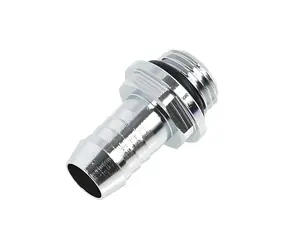 Alphacool HF Chrom / Adapter / G1/4 AG auf 10 mm ID / gerade