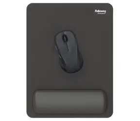 Fellowes BREYTA XL schwarz / Maus- und Handgelenkauflage / Silikonpolsterung / Microban® / 280 × 210 mm