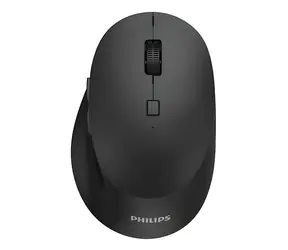 Philips SPK7607B schwarz / Kabellose Maus / ergonomisch / optisch / 3200 DPI / 7 Tasten / USB + Bluetooth