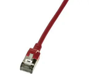 LogiLink rot / Patchkabel / CAT6 / SLIM / U/FTP / 0,3 m