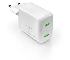 Puro MiniPro weiß / Reiseadapter / GaN / 2x USB-C / 35 W