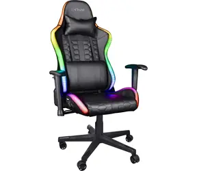 Trust GXT 716 Rizza RGB LED schwarz / Gaming-Stuhl / RGB-LEDs / Schwenkrollen / Metallkonstruktion / 2 Jahre Garantie