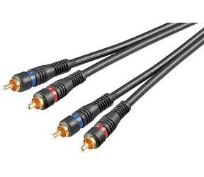 Goobay 50032 / Audiokabel / Stereo / 2x Cinch - 2x Cinch / geschirmt / 1,5 m