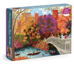 Galison Puzzle Herbst auf der Bow Bridge / 1000 Teile / ab 8 Jahren