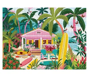 Galison Puzzle Surfer's Bungalow / 1000 Teile / ab 8 Jahren