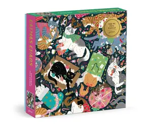 Galison Folienpuzzle Weihnachtskatzen / 500 Teile / ab 8 Jahren
