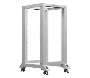 Lanberg Open Rack 22U grau / Rackschrank / 19" / 600×800 mm / Tragfähigkeit 600 kg