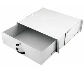 Equip Schublade 19" / Rackschublade / 3 HE / RAL 7035 Hellgrau / 485 x 400 x 130 mm