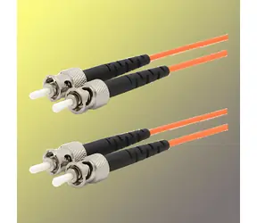 OEM Duplex-Glasfaser-Patchkabel ST-ST / 50/125 µm MM / 2 m / OM2