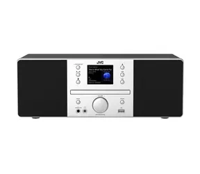 JVC RD-E874B schwarz, silber / Kompakt-Standlautsprecher / CD/USB/Bluetooth / FM/DAB+ Tuner / 20 W