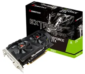 Biostar GeForce GTX 1050 Ti / Grafikkarte / 1291-1392 MHz / 4 GB GDDR5 / 128 Bit / DVI, HDMI, DP