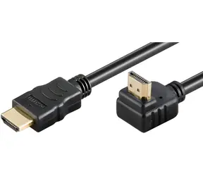 MicroConnect HDMI 2.0 Kabel 2 m schwarz (HDM19192V2.0A90) / Kabel / High Speed / 4K 60Hz / mm