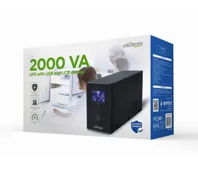 Gembird EG-UPS-035 / USV / 2000 VA / 1200 W / 5x IEC C13 / 1x IEC C14 (Eingang)