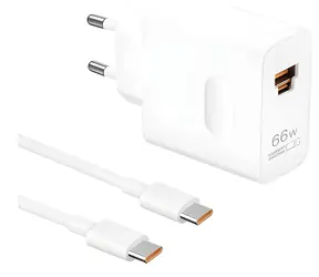 Huawei SuperCharge 66W weiß / Ladegerät / USB / 66 W