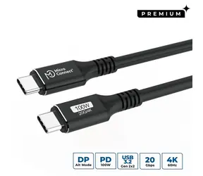 MicroConnect USB-C - USB-C 0,25 m schwarz / Kabel