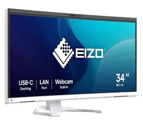 34" Eizo EV3450XC weiß / Monitor / IPS / UWQHD+ / Curved / Webcam / USB-C 94W