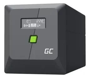 Green Cell USV 1000 VA 600 W / Notstromversorgung / Line-Interactive / Tower / 4X Ausgänge / 2 x 12 V/7 Ah / USB