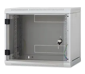 Triton RUA-18-AS6-CAX-A1 / Wandrack / 18 HE / 600 mm / Glastür / abnehmbare Seitenwände