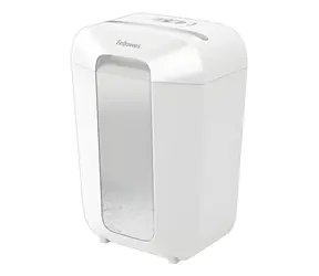 Fellowes LX70 weiß / Aktenvernichter / Kreuzschnitt 4x40 mm / P-4 / 18 l / 11 Blatt