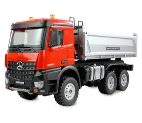 AMEWI RC-Auto Mercedes-Benz Arocs Kipper 6x6 rot / 1:14 / RTR / Fernsteuerung 2,4 GHz / 2500 mAh 7,4 V Li- ION