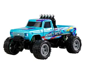 AMEWI RC Monstertruck DieCast 1:64 Blau / 2WD / 2,4 GHz / LED / RTR / ab 6 Jahren