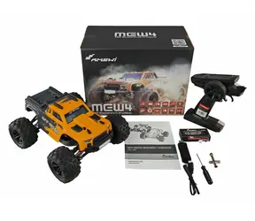 AMEWI RC-Auto MEW4 Monstertruck, schwarz/gelb / Maßstab 1:16 / RTR / Allradantrieb / bürstenloser Motor / 2,4 GHz