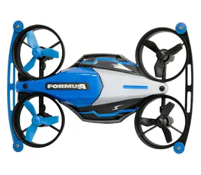 AMEWI Drone DRE Formula Track Race blau / RC-Auto und Drohne 2in1 / Rennstrecke 24-teilig / RTR / 2,4 GHz / ab 8 Jahren
