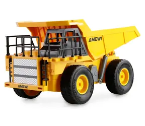 AMEWI RC-Auto Kipper, schwarz/gelb / 1:24 / RTR / Allradantrieb / 2,4 GHz / 500 mAh Li- ION