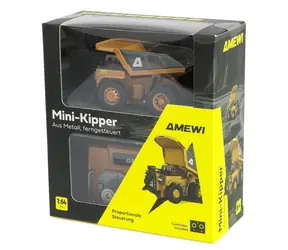 AMEWI RC Muldenkipper Mini-Kipper / Metall / 1:64 / Proportionalsteuerung / 8 Kanäle / RTR / ab 6 Jahren