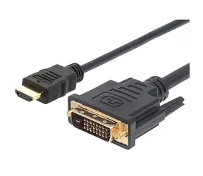 Techly ICOC-HDMI-D-018 schwarz / Kabel HDMI - DVI-D / 1,8 m / Full HD