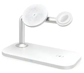 RealPower ChargeAir MAG weiß / Kabelloses Ladegerät / MagSafe / 15 W / 3 Geräte