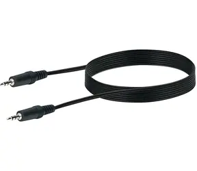 Schwaiger AUX-Kabel, 3,5-mm-Klinkenstecker - Schwarz, 3 m