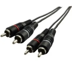 Schwaiger Audiokabel 2x Cinch - 2x Cinch 5 m schwarz / Audiokabel / CINCH (RCA) / Verbindungskabel