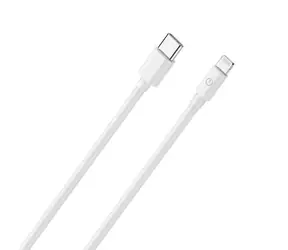 RealPower Lightning-Kabel weiß / Daten- und Ladekabel / USB-C auf Lightning / 2 m / MFi-zertifiziert