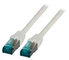 EFB Cat6a S/FTP 7,5 m grau / Patchkabel / RJ45-RJ45 / LSZH / 10 Gbit/s