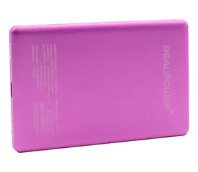 RealPower PB-5000 MAG Ultra Slim pink / Powerbank / 5000 mAh / MagSafe 15W / USB-C PD 20W