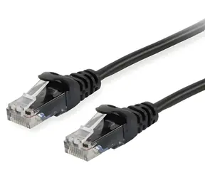 Equip Cat6 U/UTP schwarz / Patchkabel / RJ-45 / 3 m / CCA-Leiter