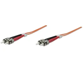 Intellinet orange / Glasfaserkabel ST/ST / Multimode OM2 / 2 m