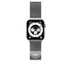 LAUT Steel LOOP silber / Armband / für Apple Watch 42 und 44 mm / Edelstahl