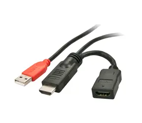 Lindy HDMI-Netzteil mit USB-A / Adapter / 5 V / 0,15 m