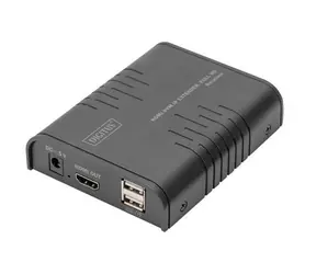 Digitus DS-55530 schwarz / HDMI KVM IP-Extender-Empfänger / Full HD 1080p60Hz / Cat5e / Reichweite 120 m