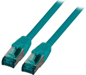 EFB CAT6A S/FTP 0,25 m grün / Patchkabel / RJ45-RJ45 / 10 Gbit/s / LSZH
