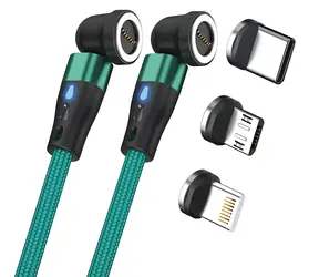 RealPower MagneticCharge 2 grün / Magnetisches Ladekabel / 1 m / Magnetstecker / 6 Adapter