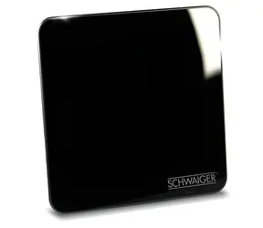 Schwaiger Aktiv-Zimmerantenne DVB-T2 schwarz / Antenne / DVB-T/DVB-T2 / DAB+/FM / 45 dB / UHF/VHF