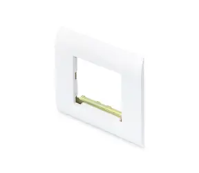 Digitus Installationsrahmen 80x80 mm weiß / Rahmen / RJ-45 Keystone / für Kabelkanäle