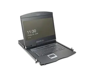 Digitus KVM-Konsole 19" 8- Port CAT5 / KVM-Konsole / TFT 1366x768 / Touchpad / 1U-Rack / DE-Tastatur