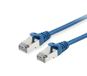 Equip mit Cat6 S/FTP 15 m blauem Patchkabel / RJ-45 / PoE+ / LSZH