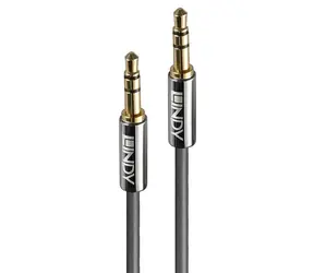 Lindy Cromo Line anthrazit / Audiokabel / 3,5-mm-Klinkenstecker - 3,5-mm-Klinkenstecker / 2 m