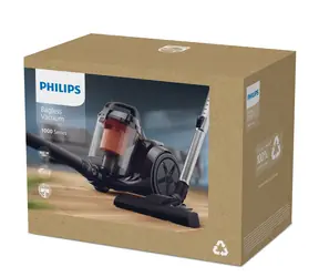 Philips Series 1000 XB1142/10 schwarz / Zylinderstaubsauger / 800 W / 1,3 l / <78 dB